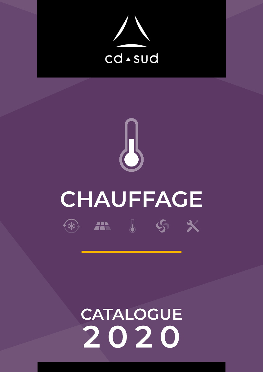 Page de couverture catalogue chauffage CD SUD 2020