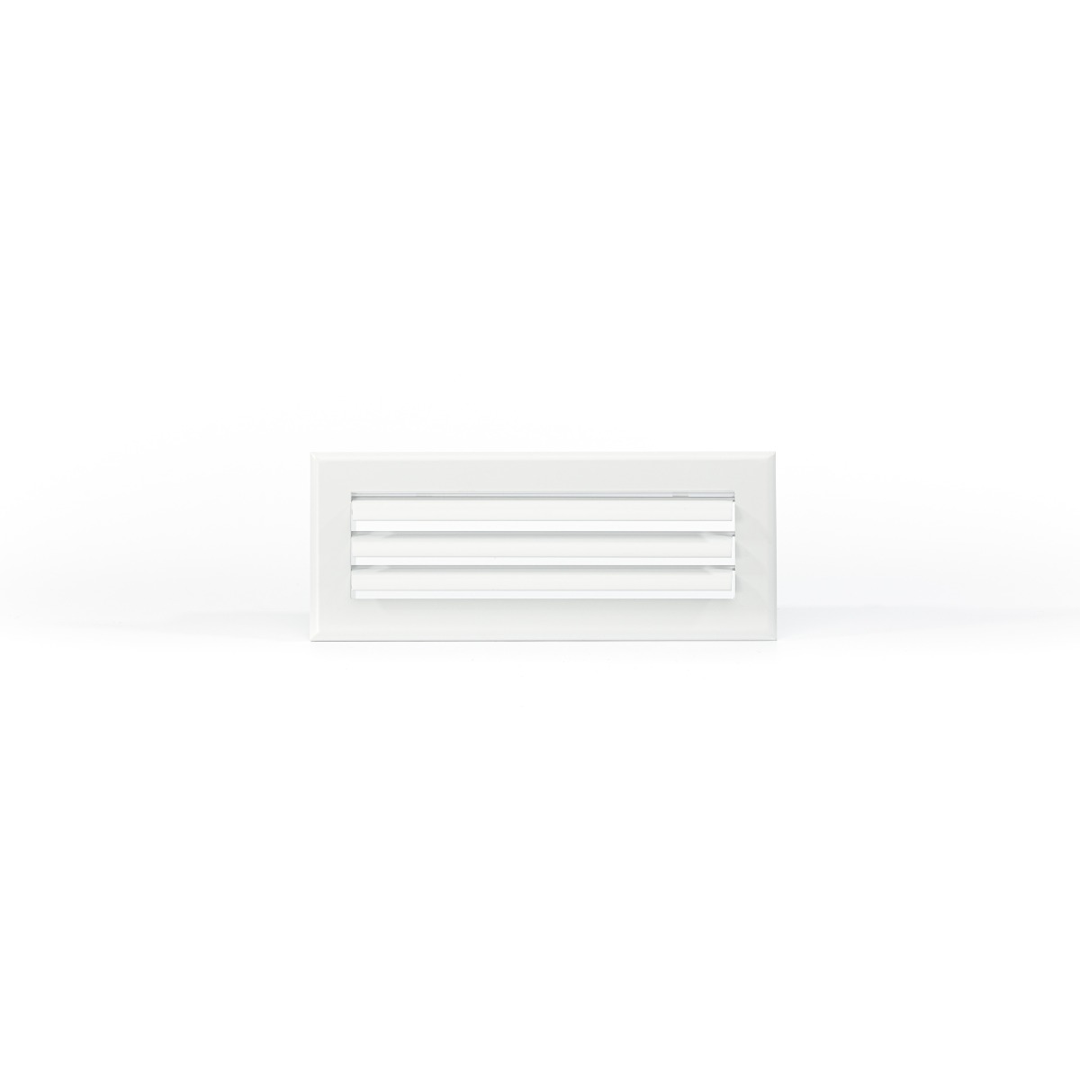 Grille lame courbe 300x150 blanc mat