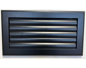 Grille lame courbe 300x100 noir