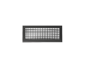 Grille double déflexion 400x150 noir