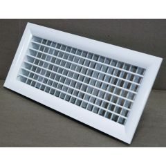 Grille double déflexion alu blanche 300X150B ANCIEN