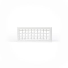 Grille double déflexion alu blanche 400X150B ANCIEN