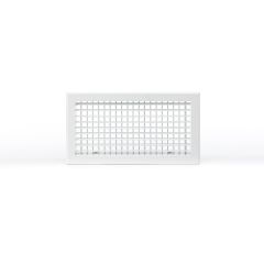 Grille double déflexion alu blanche 400X200B ANCIEN