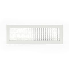 Grille double déflexion alu blanche 500X150B ANCIEN