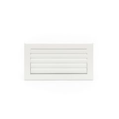 Grille lame courbe alu blanche 400X150B ANCIEN