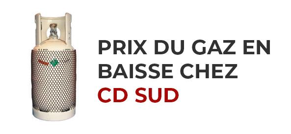 Les prix du gaz en baisse chez CD SUD