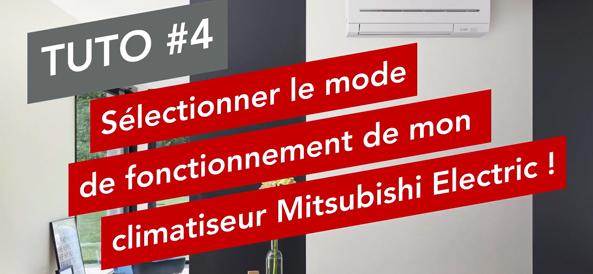 Modes de fonctionnement de la télécommande Mitsubishi Electric