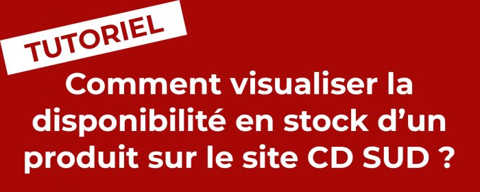 Comment visualiser la dispo en stock d'un produit