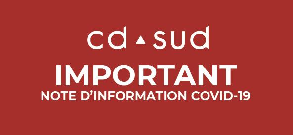 Note d'information Coronavirus COVID-19